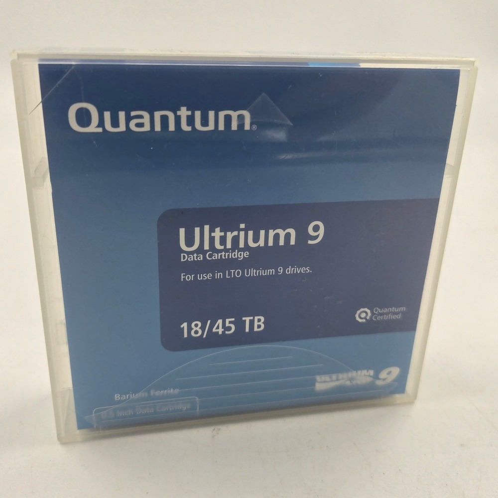 Quantum Ultrium 9 LTO-9 Data Cartridge 18/45 TB Barium Ferrite MR-L9MQN-01 New